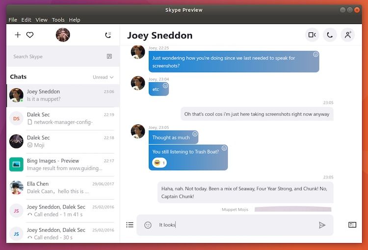Новият дизайн на Skype дойде и за Linux 3