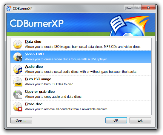 Portable CDBurnerXP