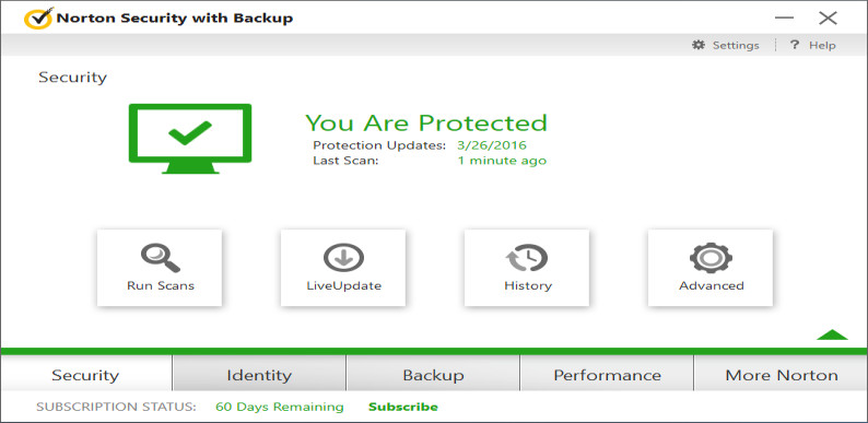 Norton Security with Backup